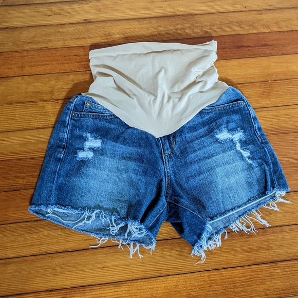 Joe’ Jeans Maternity Collector’s Edition The Ozzie 4” Cut Off Short Size 27 - Picture 3 of 5